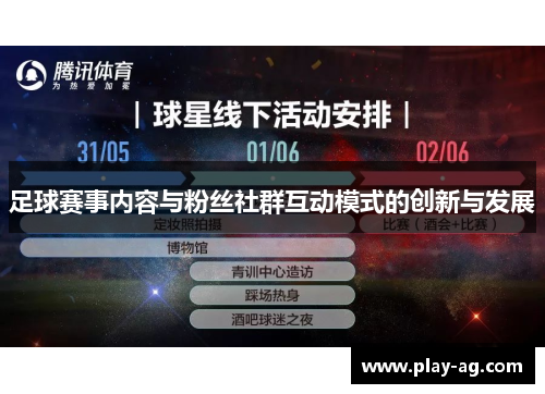 足球赛事内容与粉丝社群互动模式的创新与发展